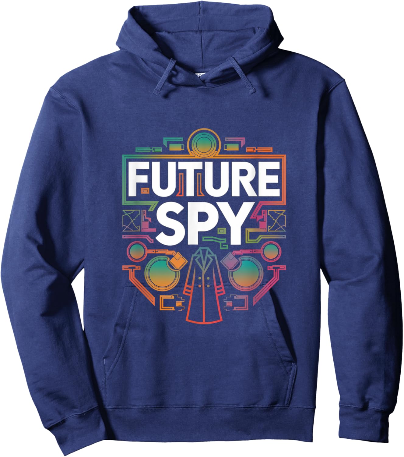 Future Spy Toddler Kids School Sarcastic Joke Gag Women Men Hoodie - Hoodie | Navy