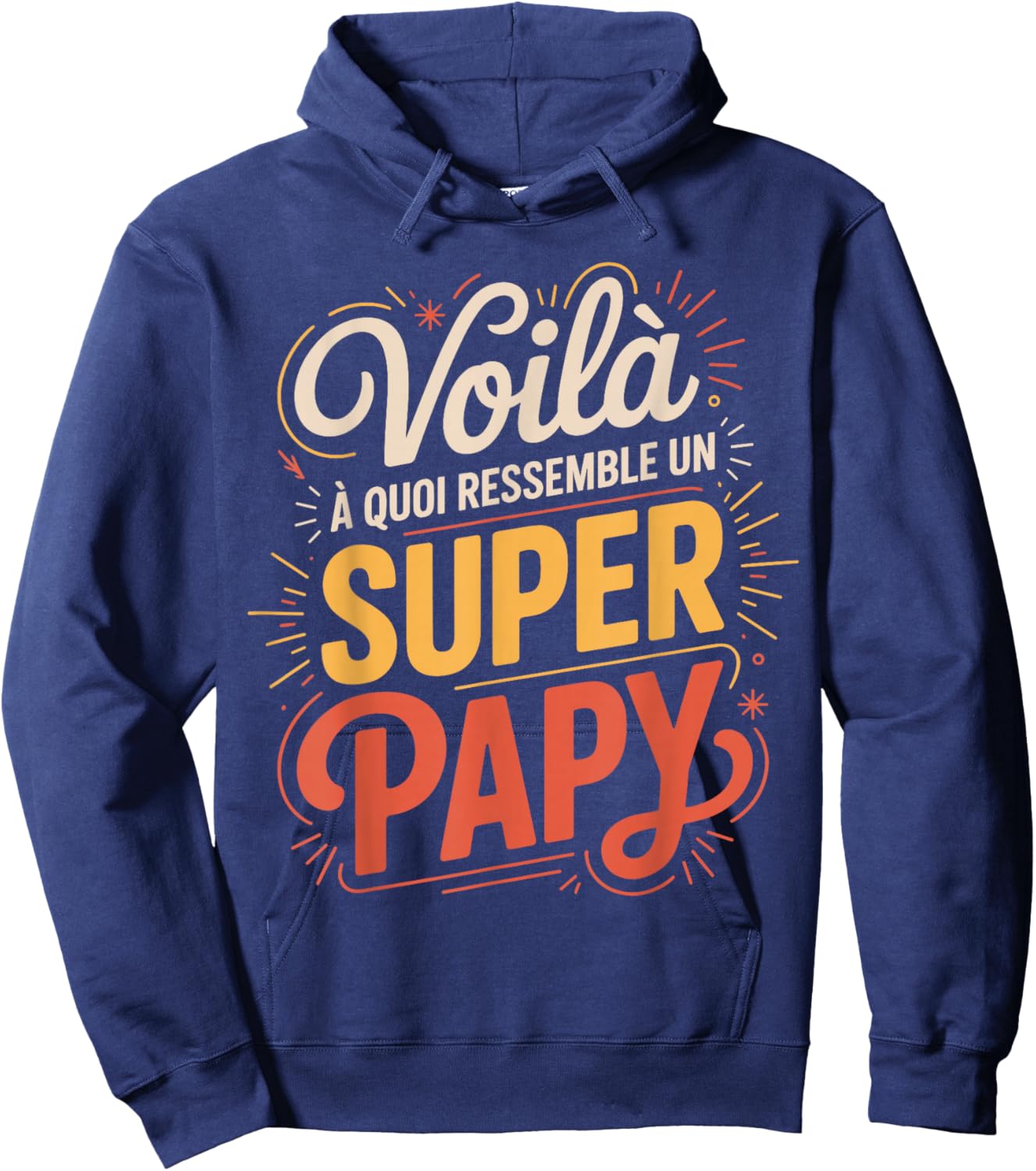 This Is What A Great Hero Looks Like Super Grandpa Hoodie - Hoodie | Navy
