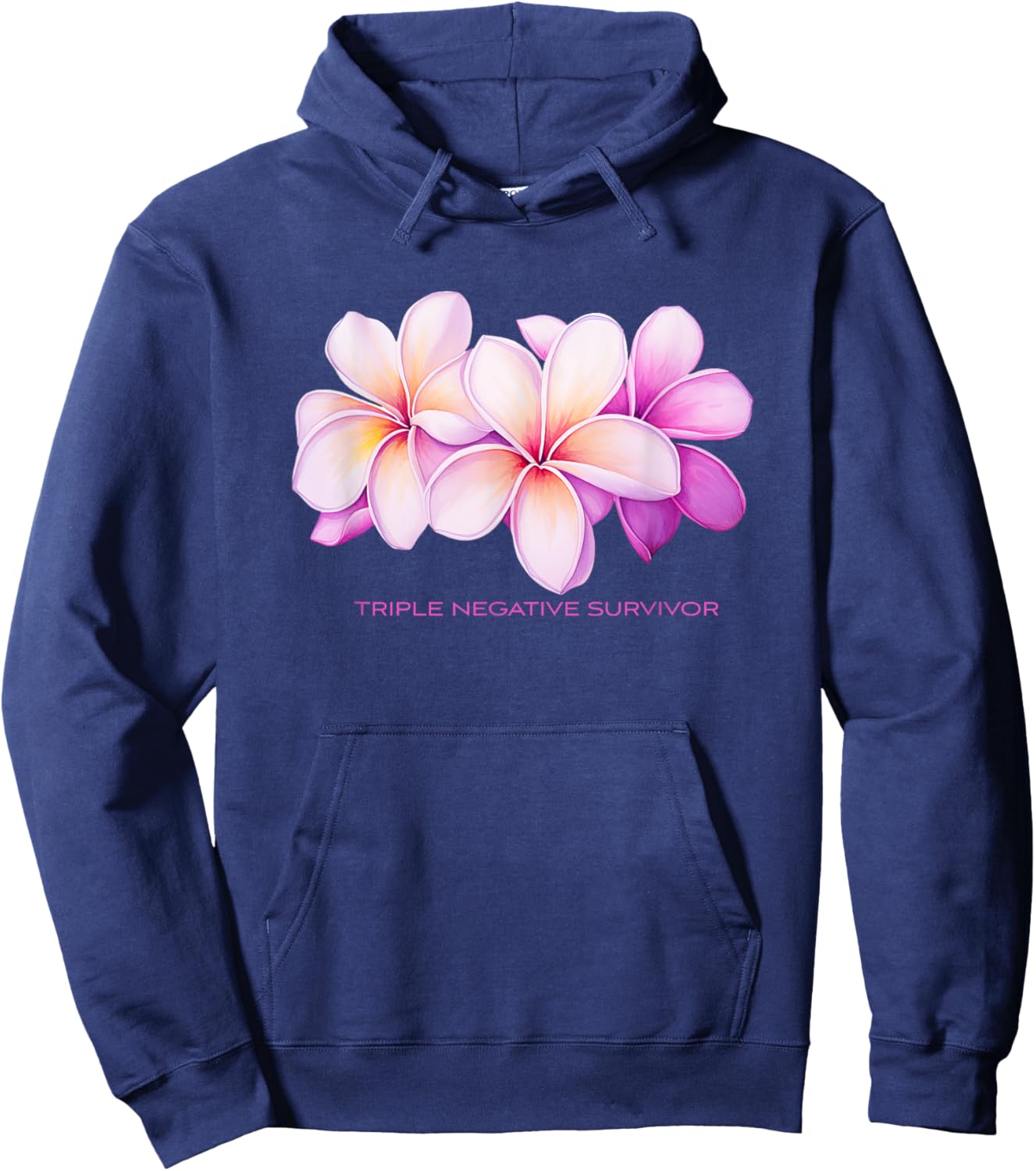 Triple Negative Survivor TNBC Hoodie - Hoodie | Navy
