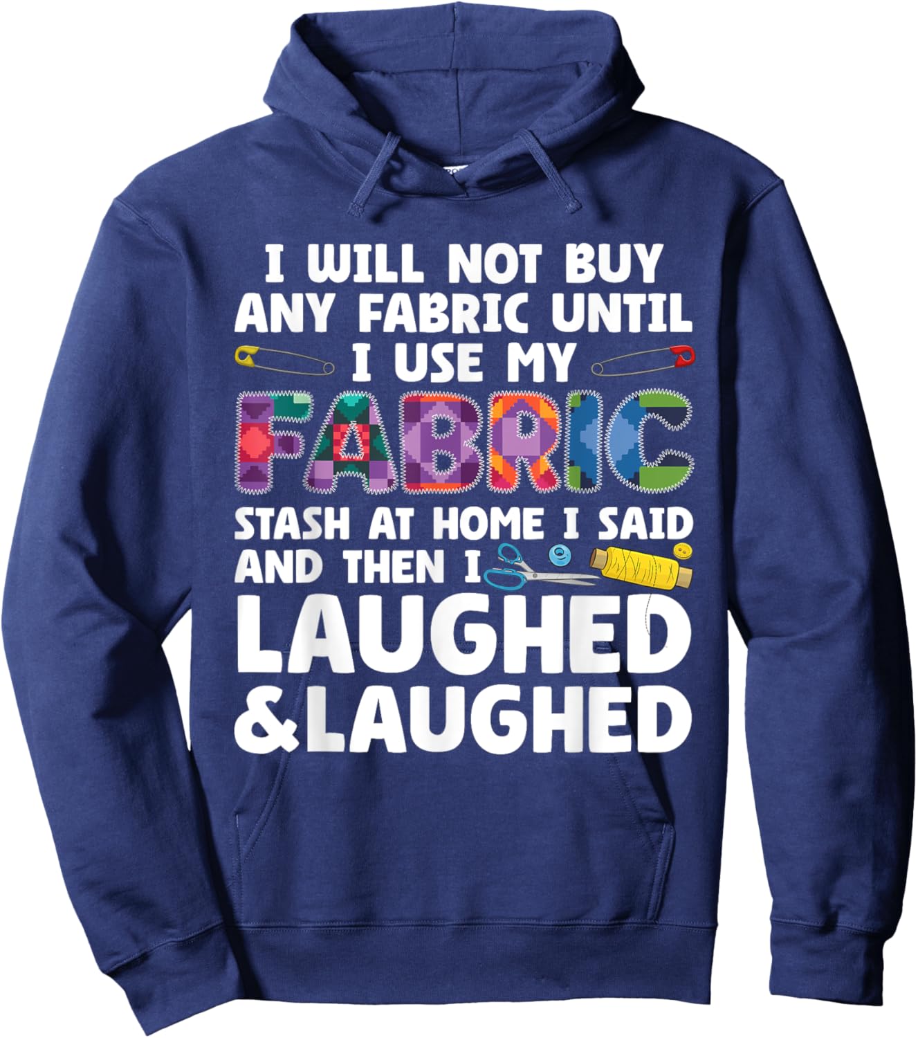Funny Quilting Art Women Quilt Sewer Quilter Sewing Hoodie - Hoodie | Navy