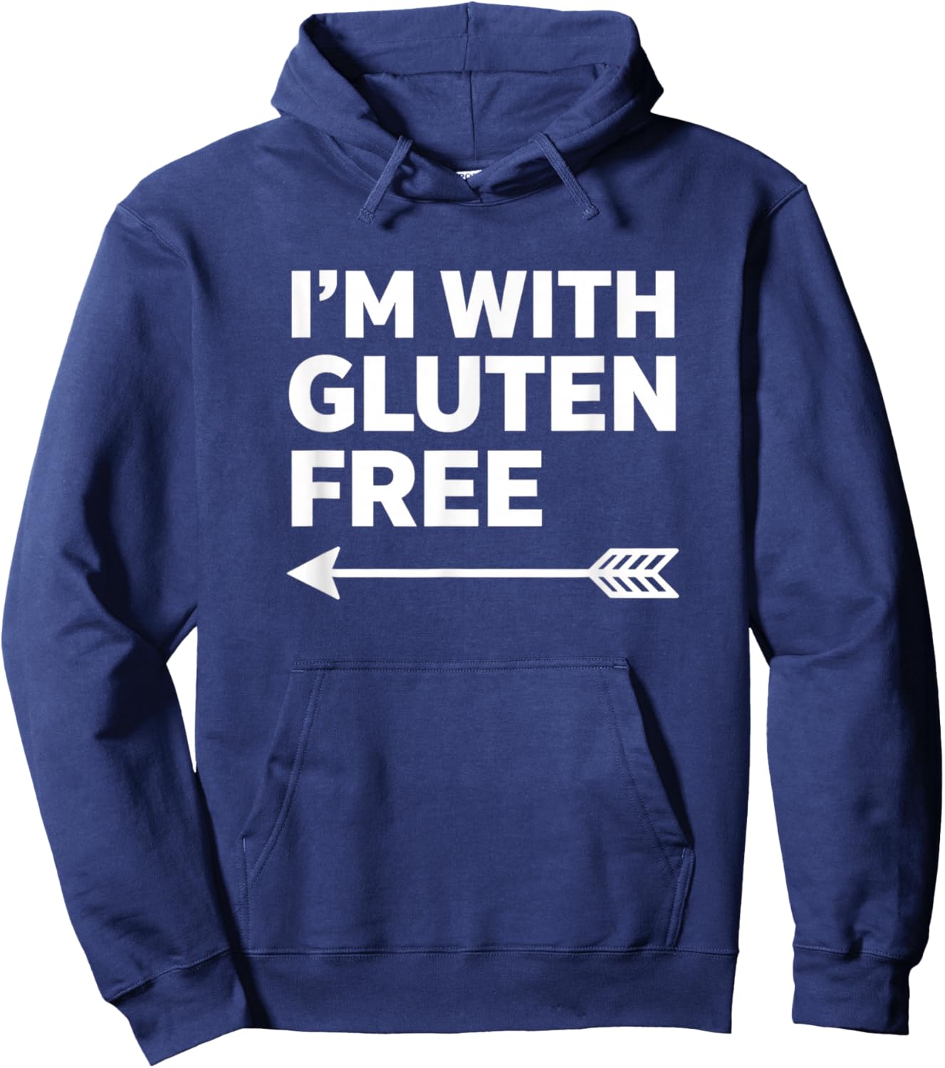 Gluten Free Awareness I'm with Gluten Free Hoodie - Hoodie | Navy