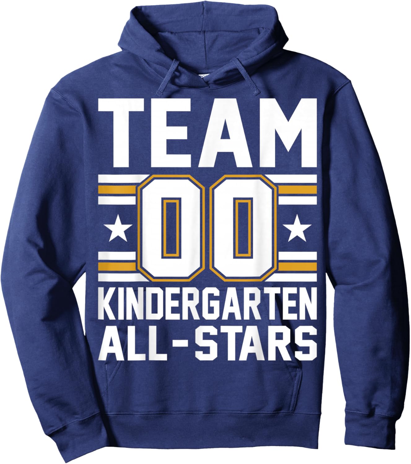 Kids Sports Preschool Team Kindergarten All Stars Jersey Hoodie - Hoodie | Navy