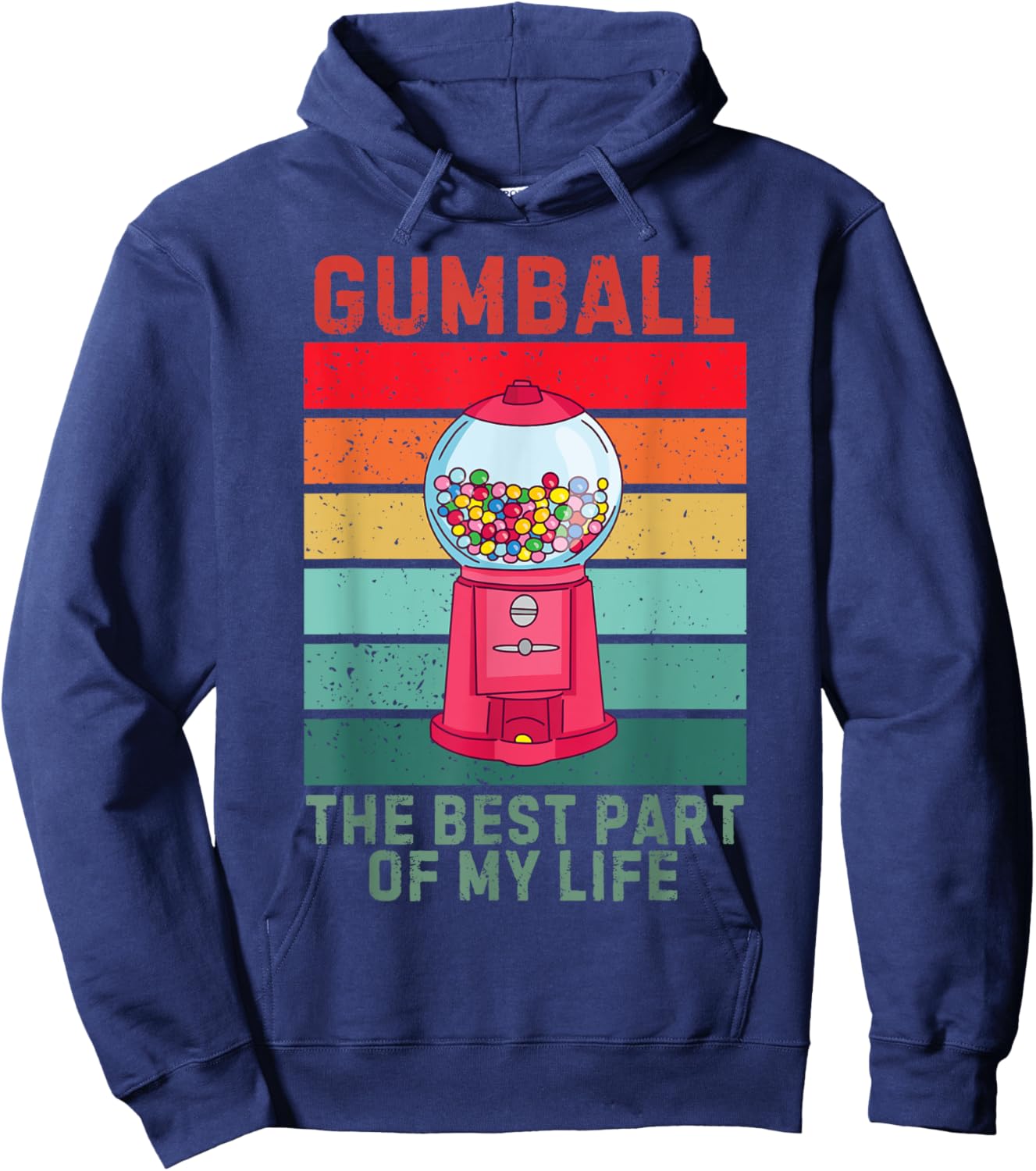 Vintage Gumball The Best Part Of My Life Retro Gumball Hoodie - Hoodie | Navy