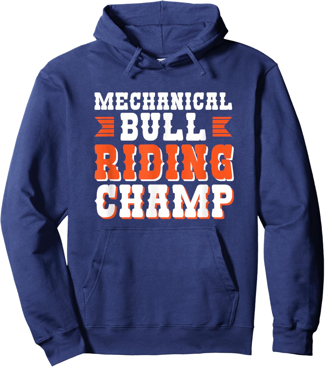 Mechanical Bull Riding Champ Hoodie - Hoodie | Navy