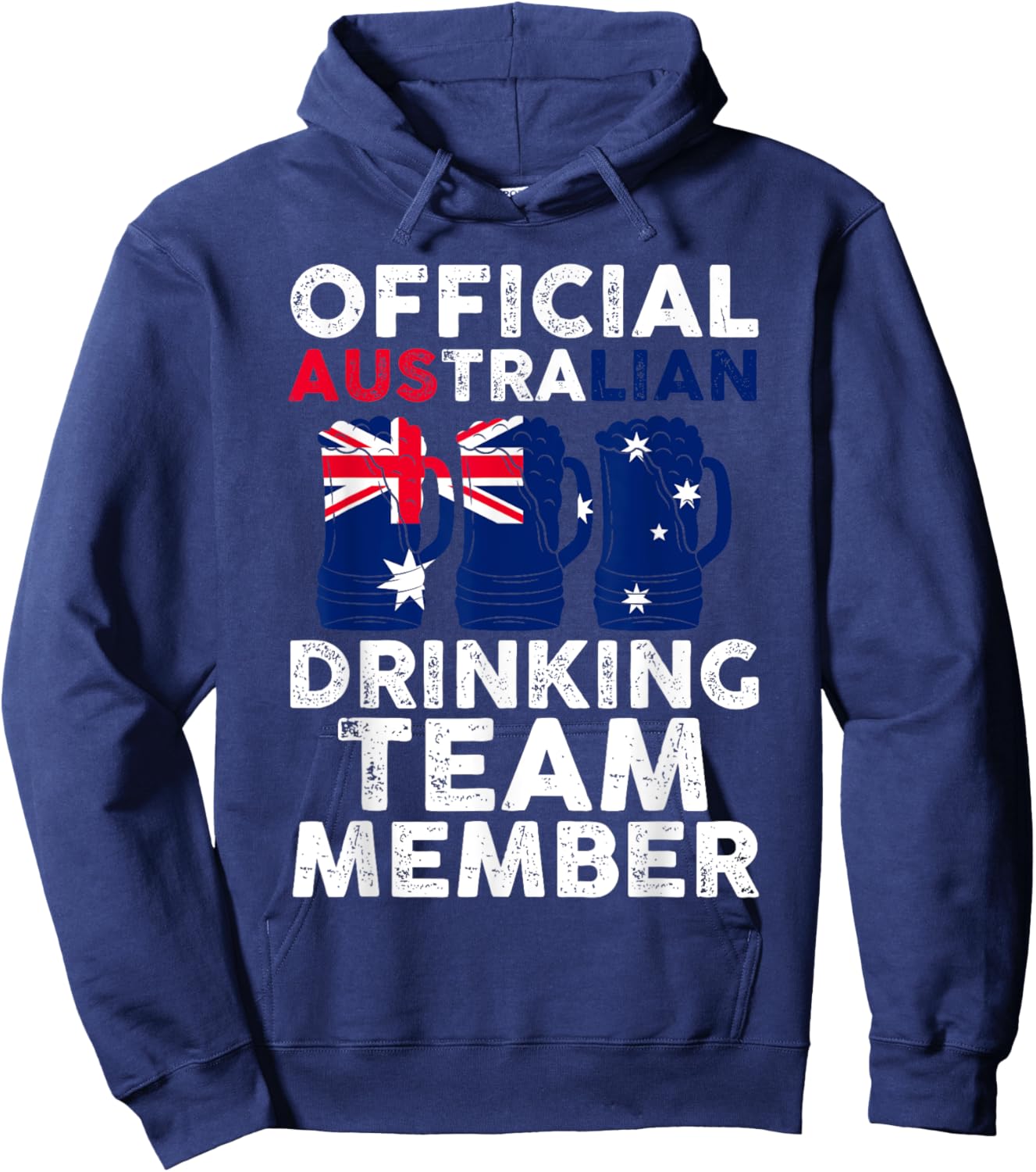 Australian drinking team member Australian Hoodie - Hoodie | Navy