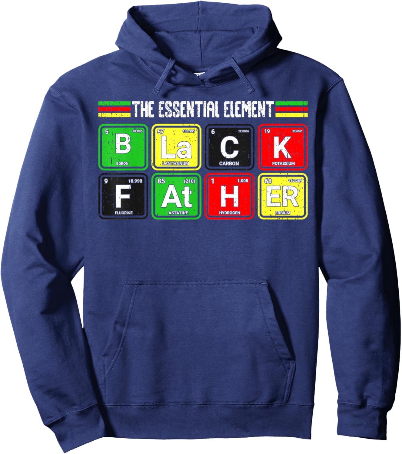 Black Father Essential Element African American History Hoodie - Hoodie | Navy