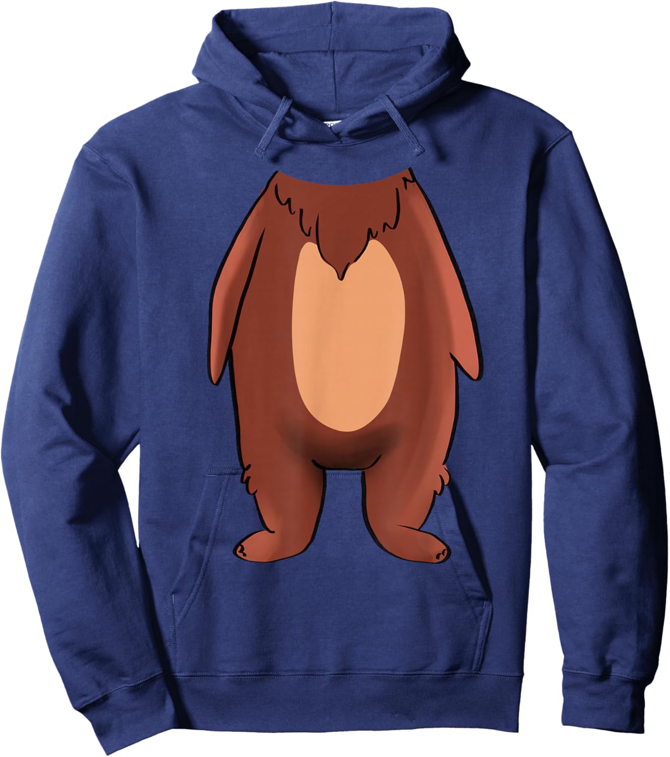 Bear Halloween Costume Shirt - Brown Grizzly Bear Hoodie - Hoodie | Navy
