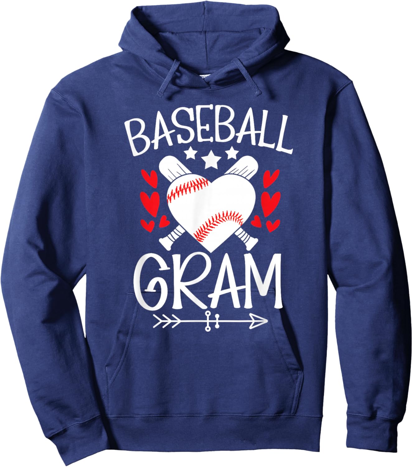 Baseball Gram Grandma Gram Of A Baseball Player Gram Hoodie - Hoodie | Navy