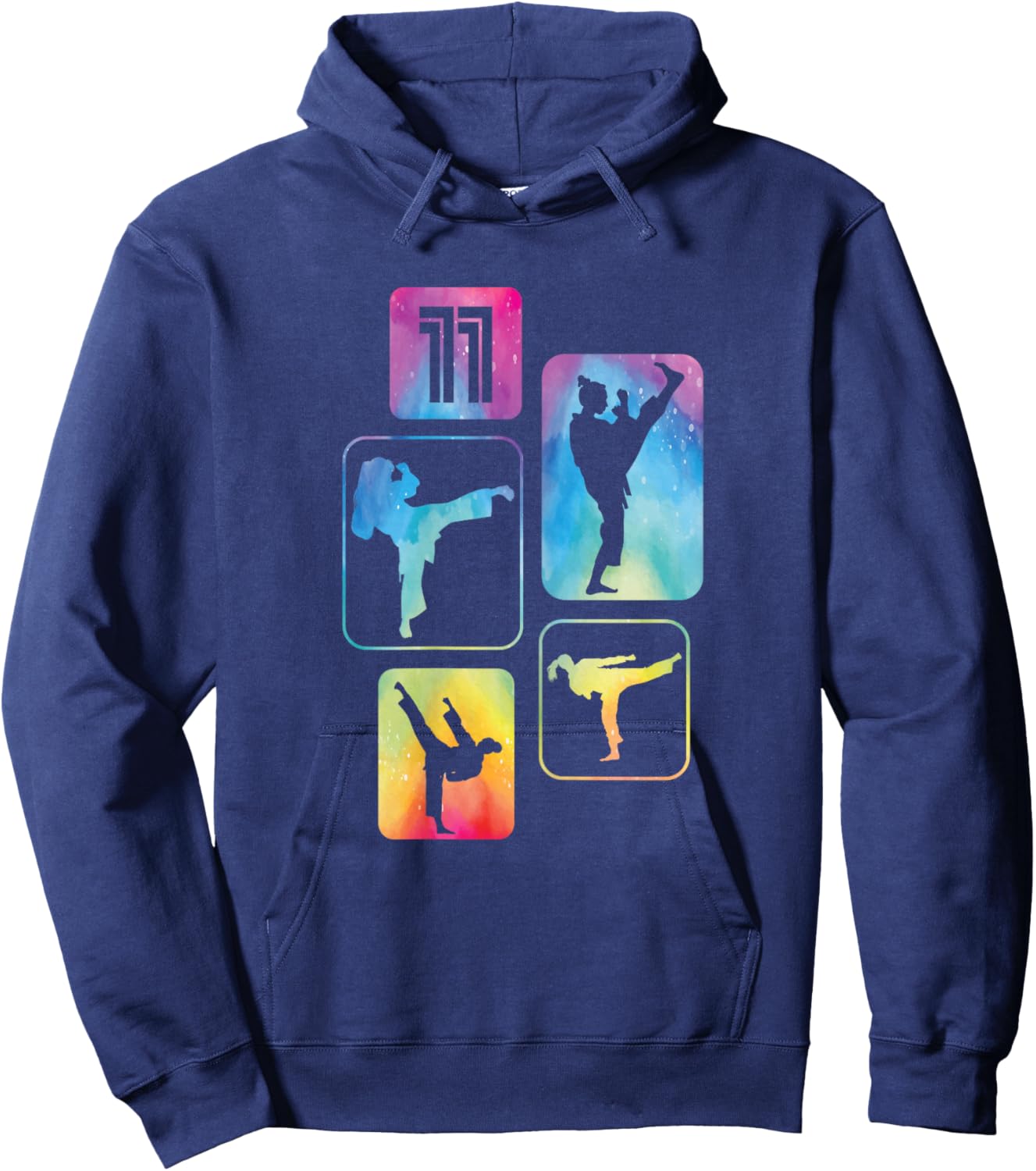 Karate Taekwondo 11 Years for Girl Hoodie - Hoodie | Navy