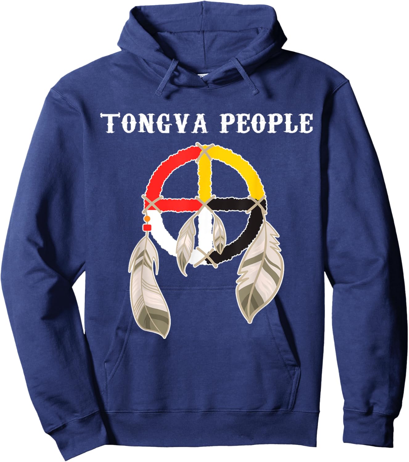 Gabrielino-Tongva Tribe Native American Medicine wheel Hoodie - Hoodie | Navy