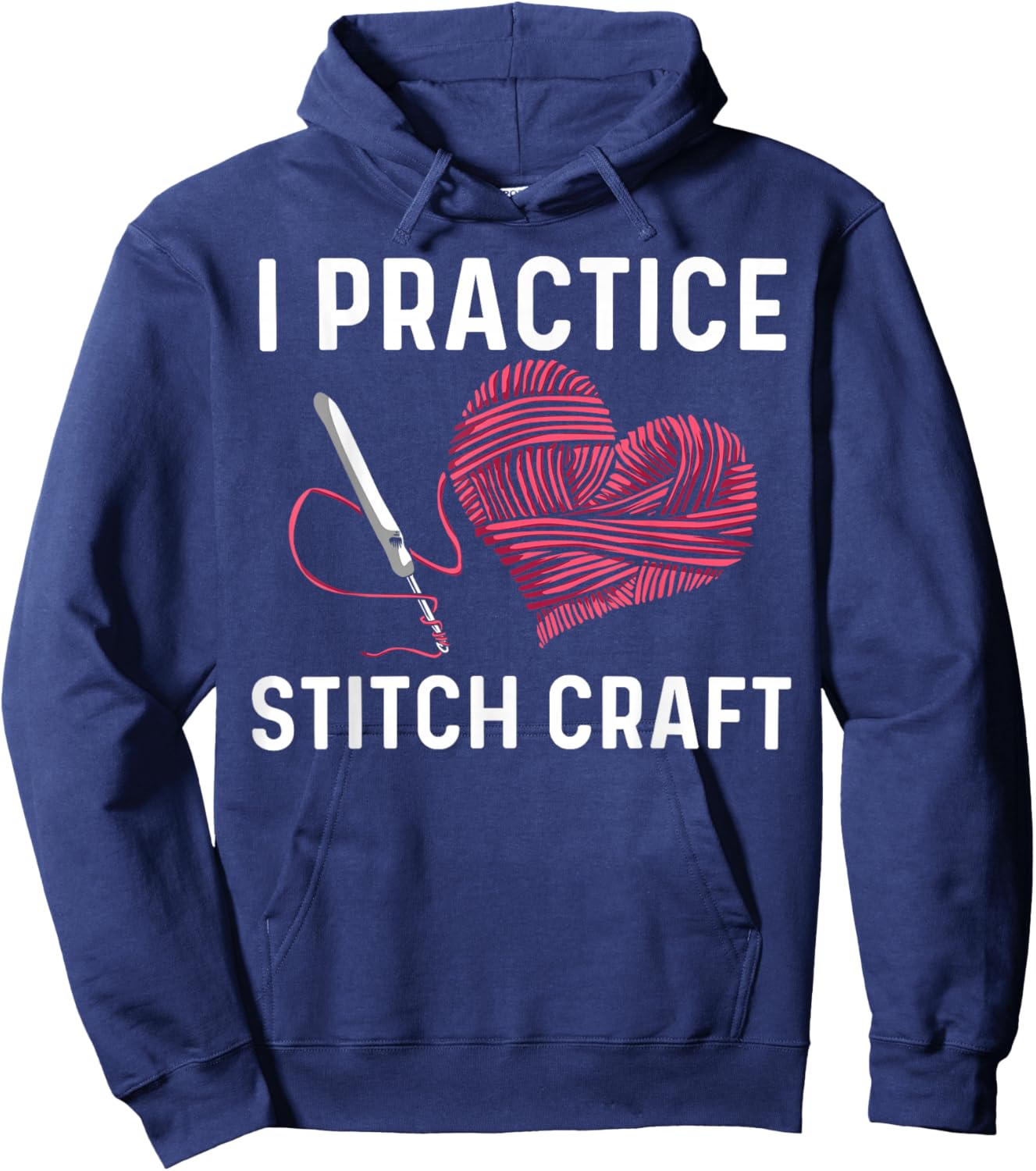 Best Crocheting Art Women Crocheter Crochet Lover Hoodie - Hoodie | Navy