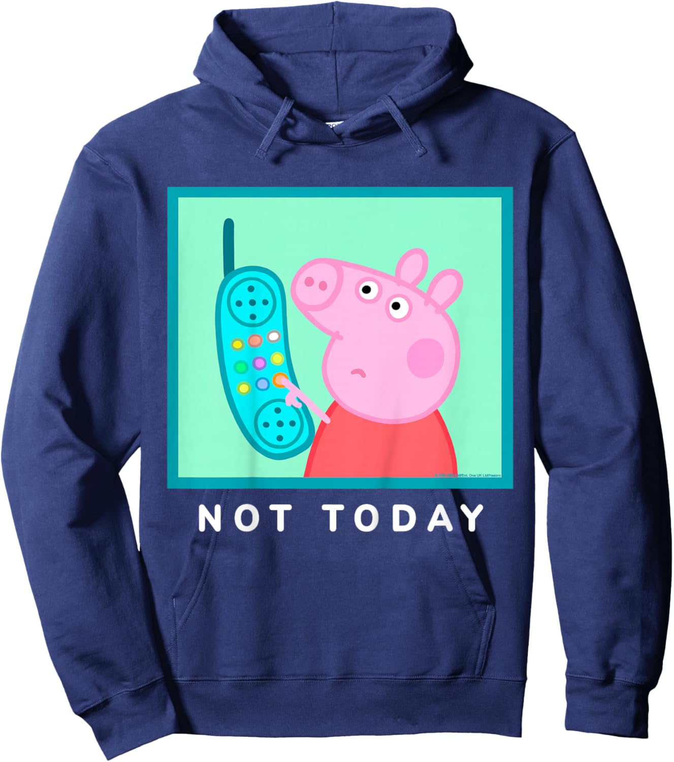 Peppa Pig Not Today Hoodie - Hoodie | Navy