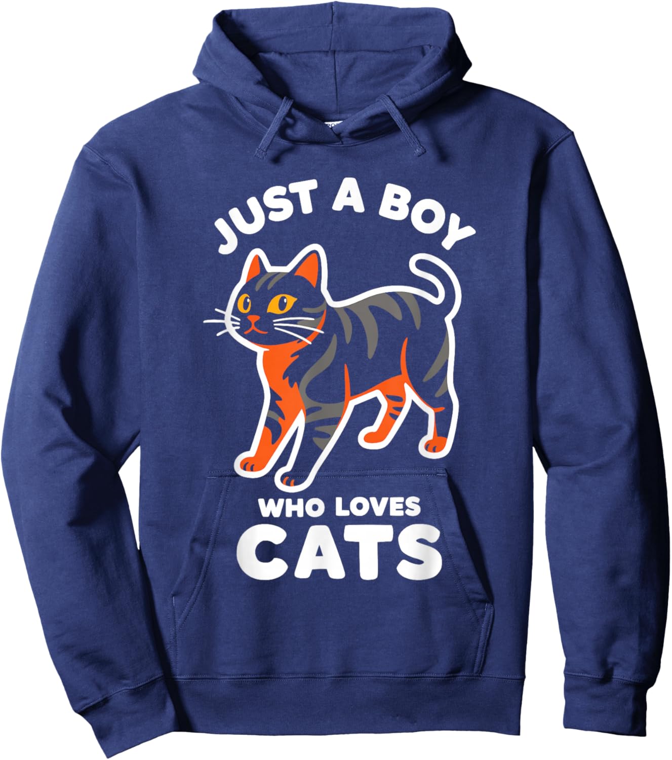 Just a Boy Who Loves Cats Hoodie - Hoodie | Navy
