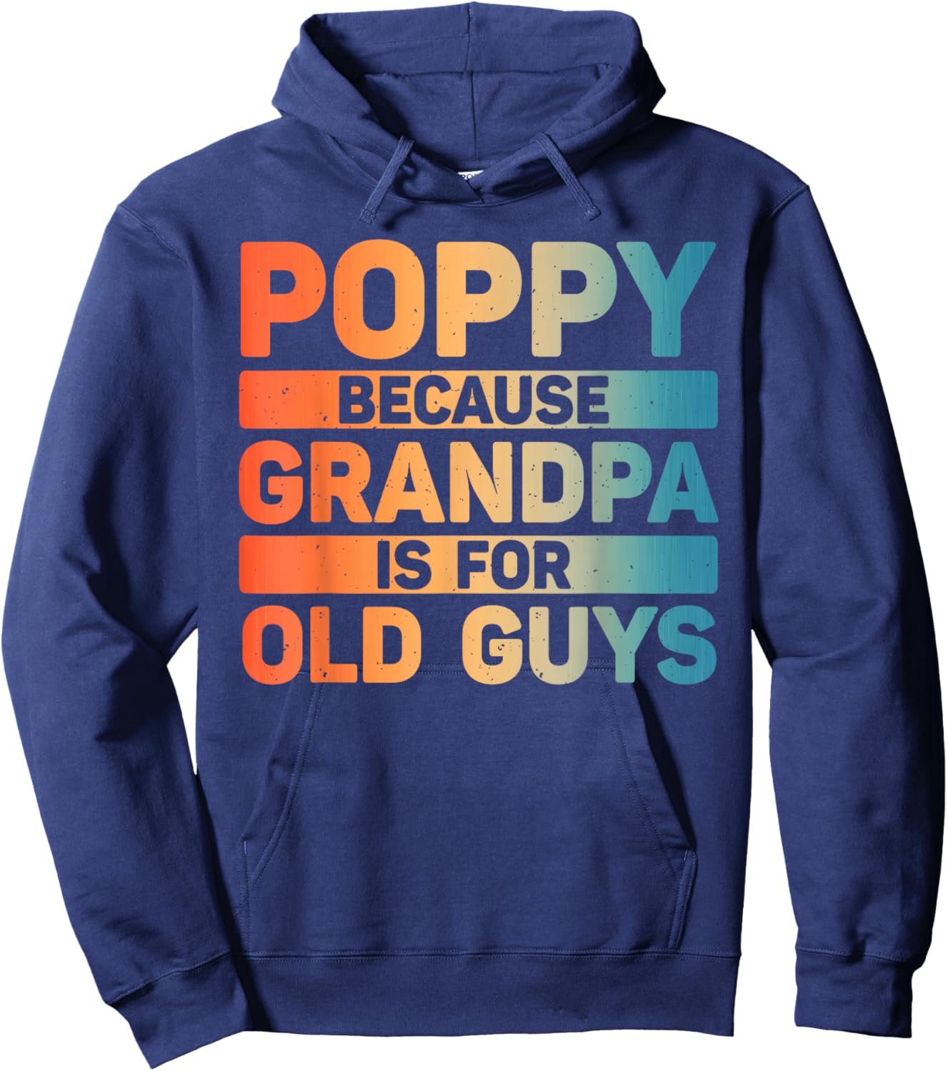 Poppy Design For Grandpa From Grandkids Father's Day Poppy Hoodie - Hoodie | Navy