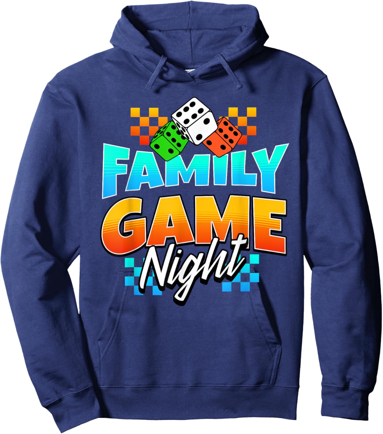 Matching Family Game Night Hoodie - Hoodie | Navy