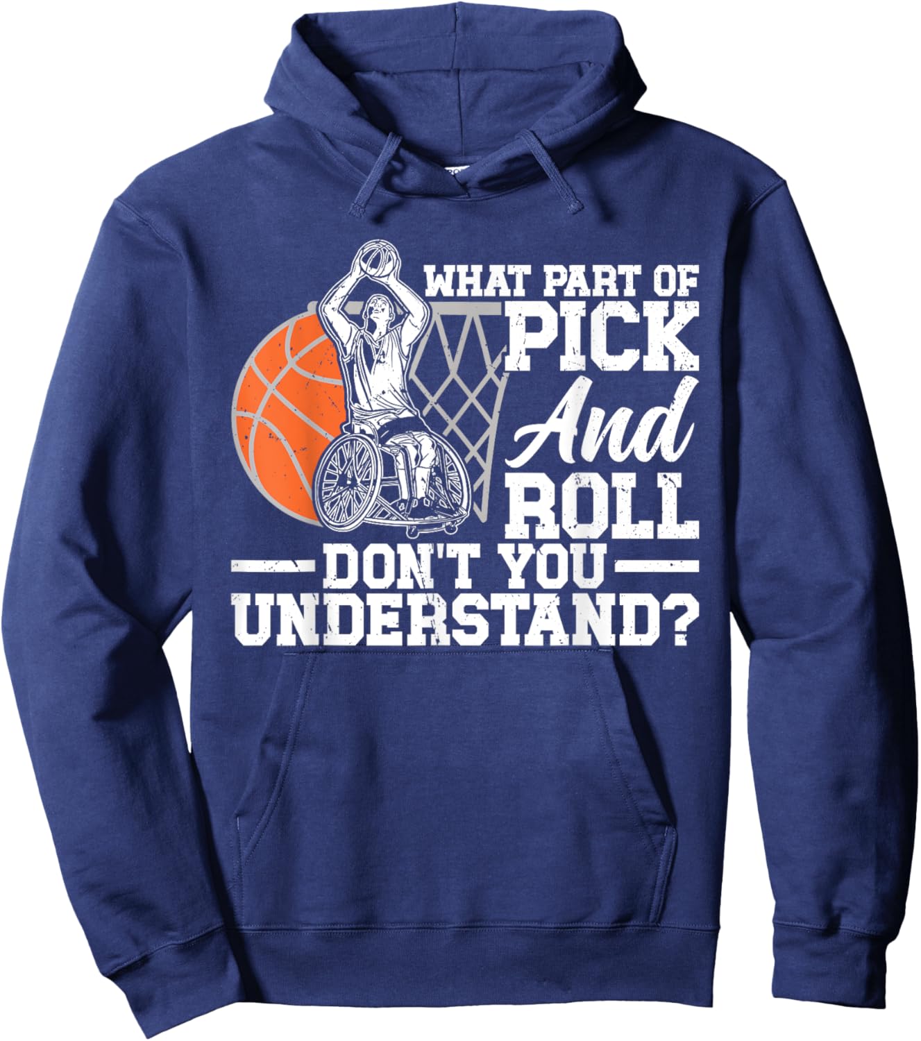 Wheelchair Basketball Hoodie - Hoodie | Navy