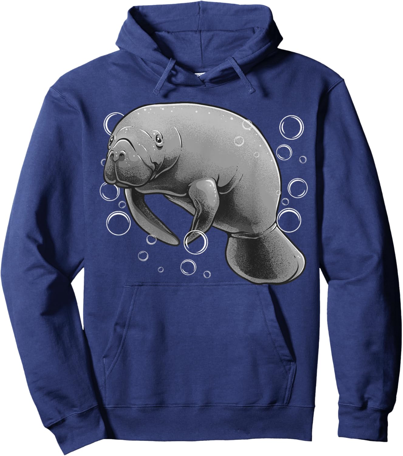Manatee Design Women Boys Girl Sea Cow Lover Manatee Hoodie - Hoodie | Navy
