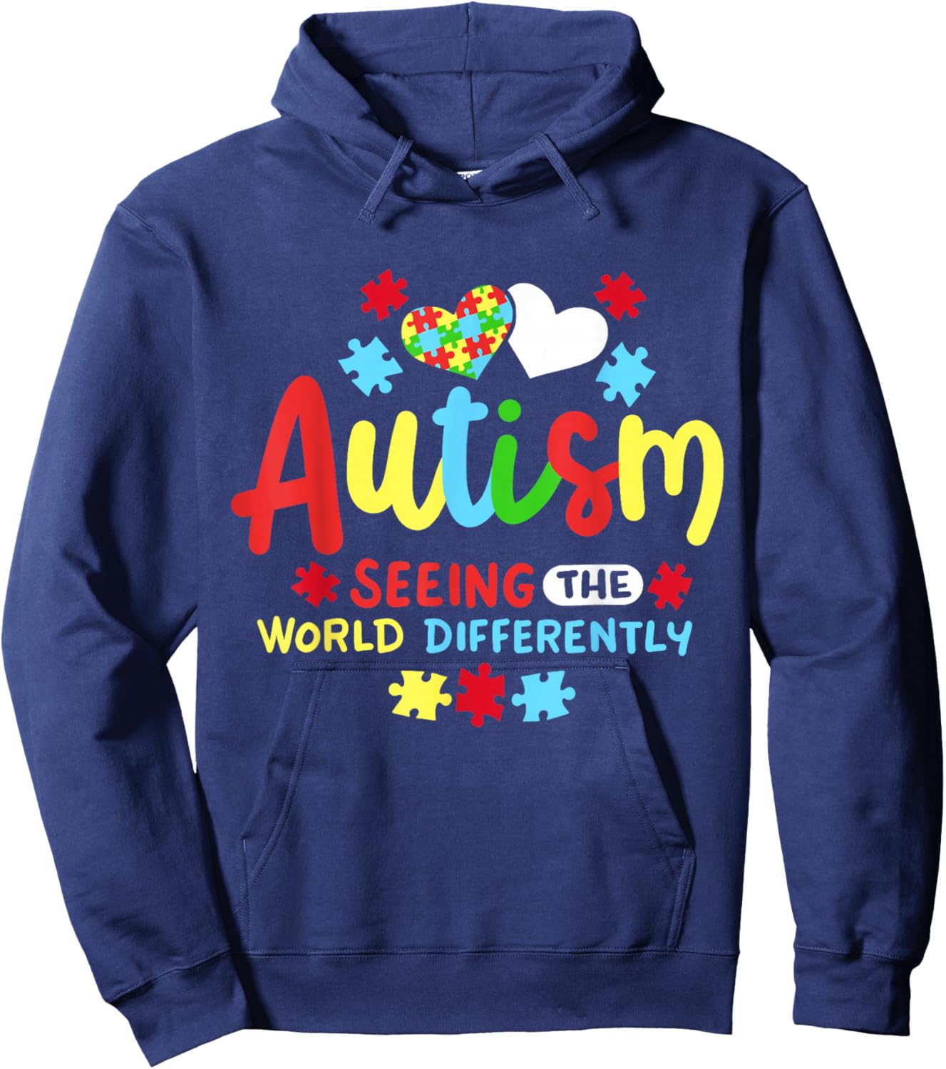 Autism Awareness Hoodie - Hoodie | Navy