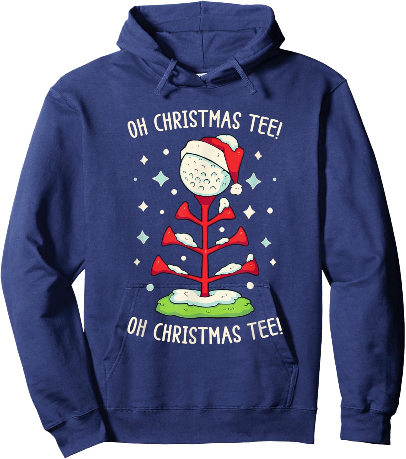 Funny Golf Christmas Shirt Oh Christmas Funny Pun Golf Hoodie - Hoodie | Navy