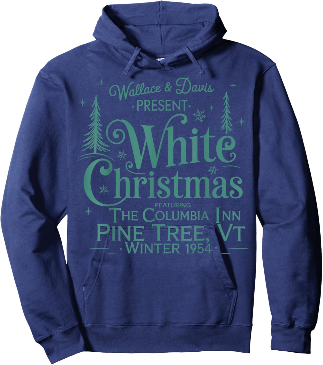 Wallace Davis White Christmas Xmas Christmas Holiday Hoodie - Hoodie | Navy