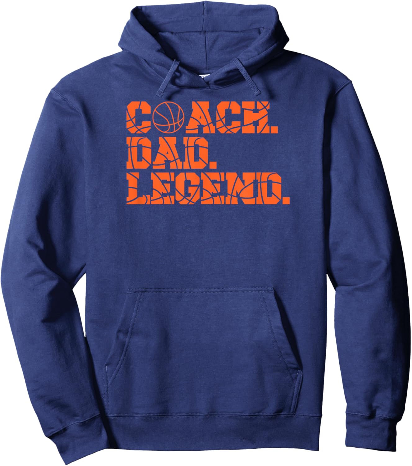 Funny Basketball Coach Dad Legend Hoodie - Hoodie | Navy