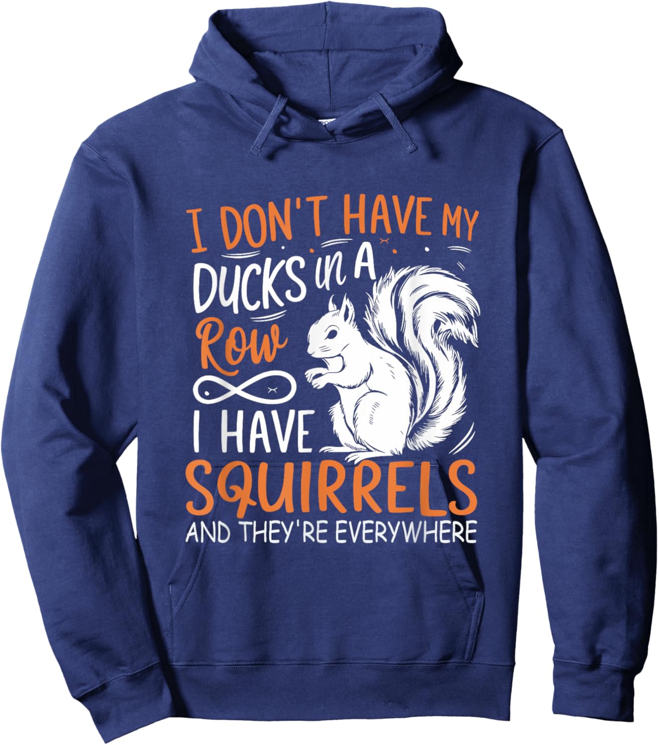Squirrel Animal Lover Funny Squirrels Hoodie - Hoodie | Navy