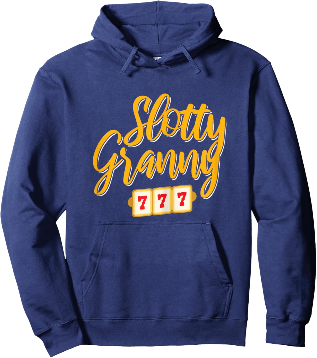 Gambling Slotty Granny Jackpot Hoodie - Hoodie | Navy
