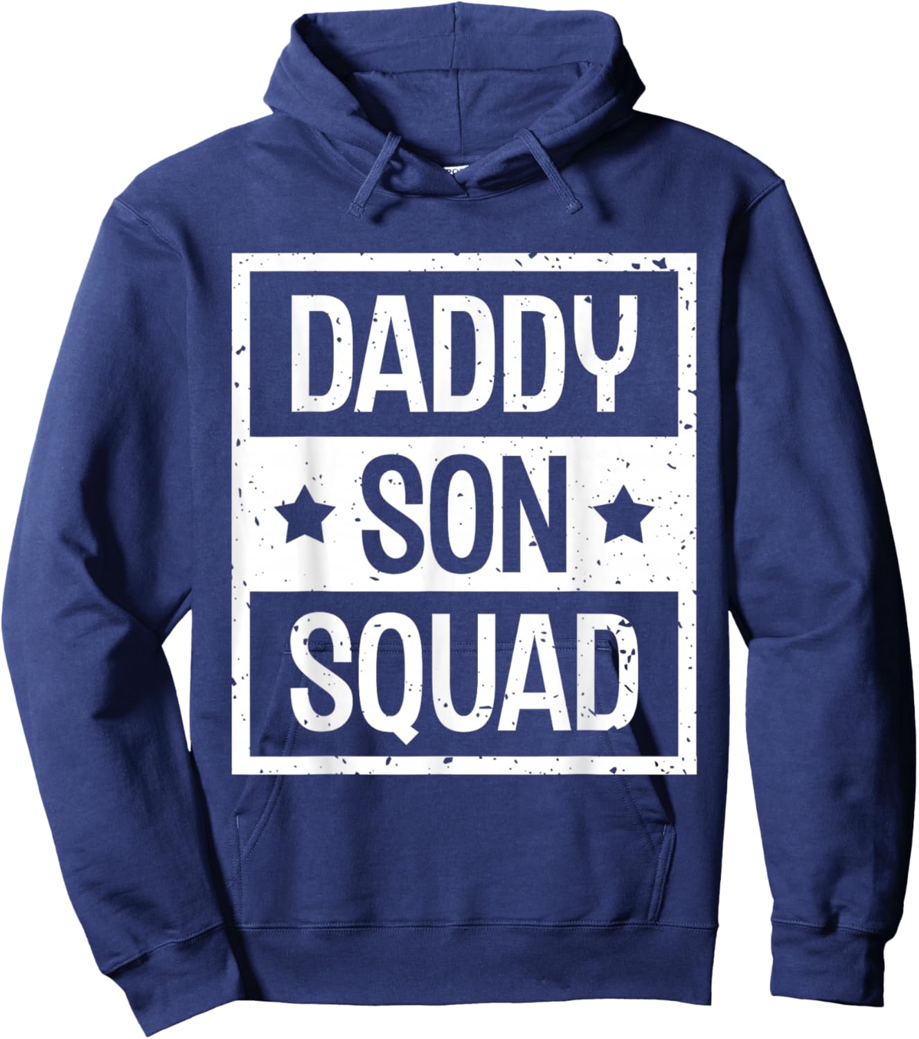 Daddy Son Squad Dad Sons Father's Day Matching Father Son Hoodie - Hoodie | Navy
