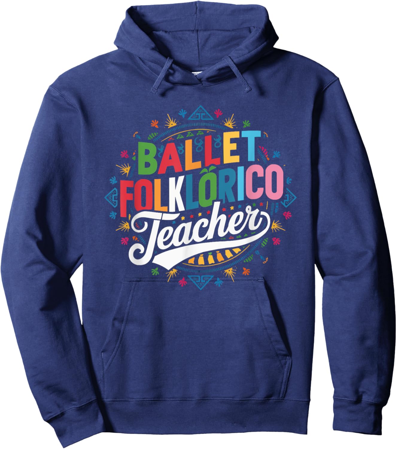 Ballet Folklorico Dancer Mexico Traditional Mexican Dance Hoodie - Hoodie | Navy