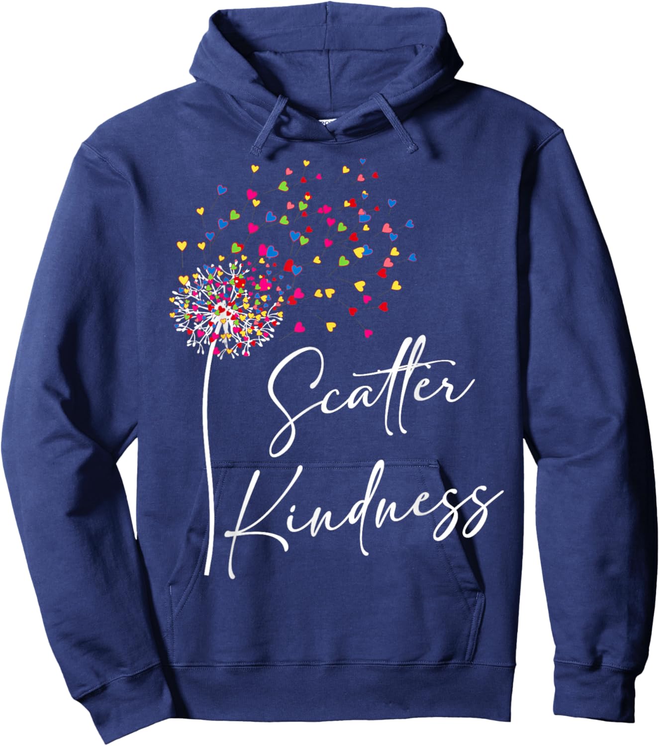 Scatter Kindness Matters World Kindness Day Teacher Kids Hoodie - Hoodie | Navy