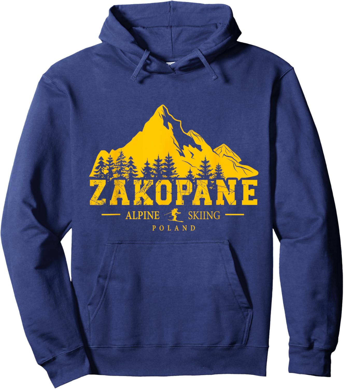 Zakopane Poland Ski Resort Alpine Skiing Polish Tatra Hoodie - Hoodie | Navy