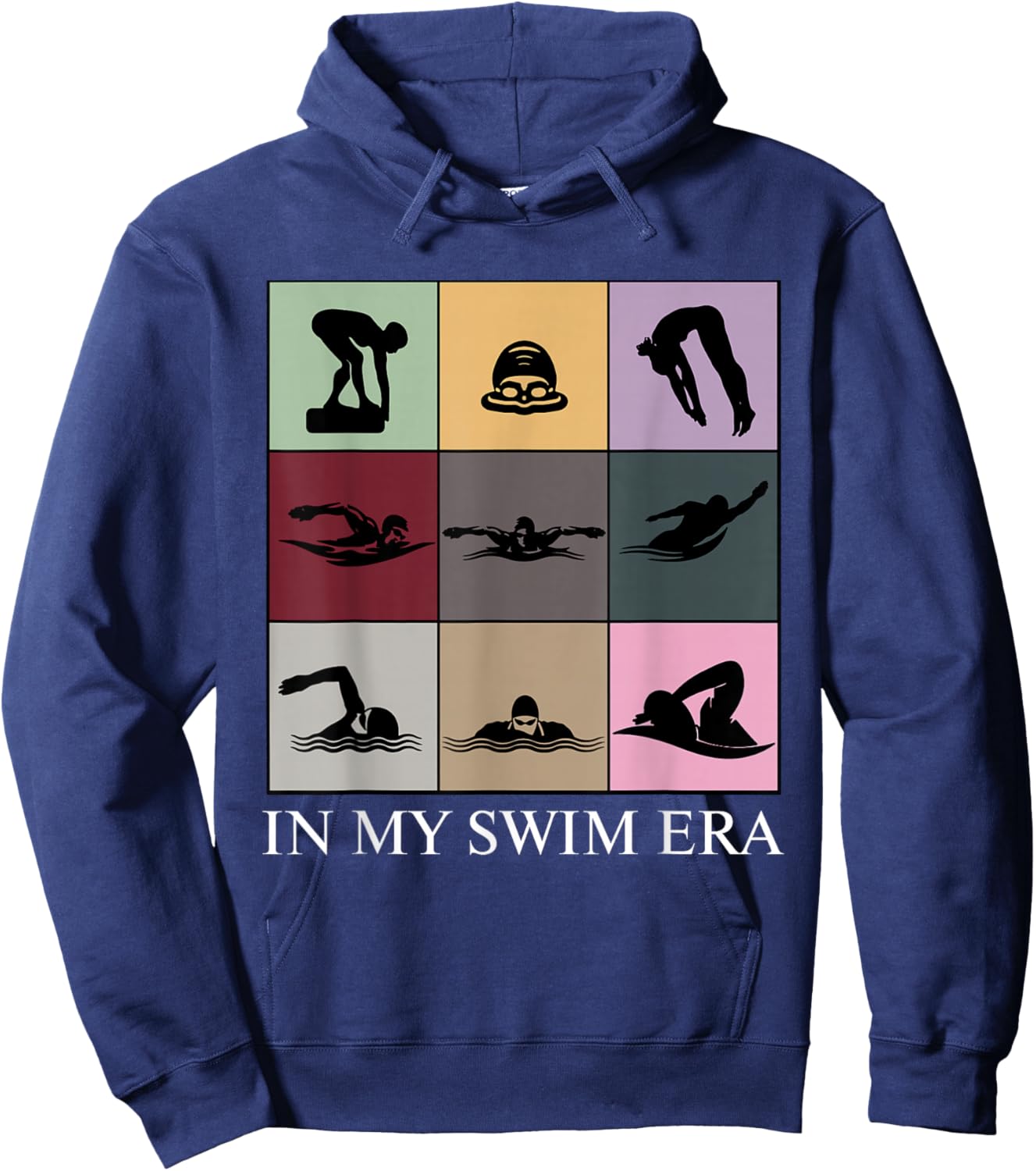Women Men Kids In My Swim Era Swimming Swimmer Hoodie - Hoodie | Navy