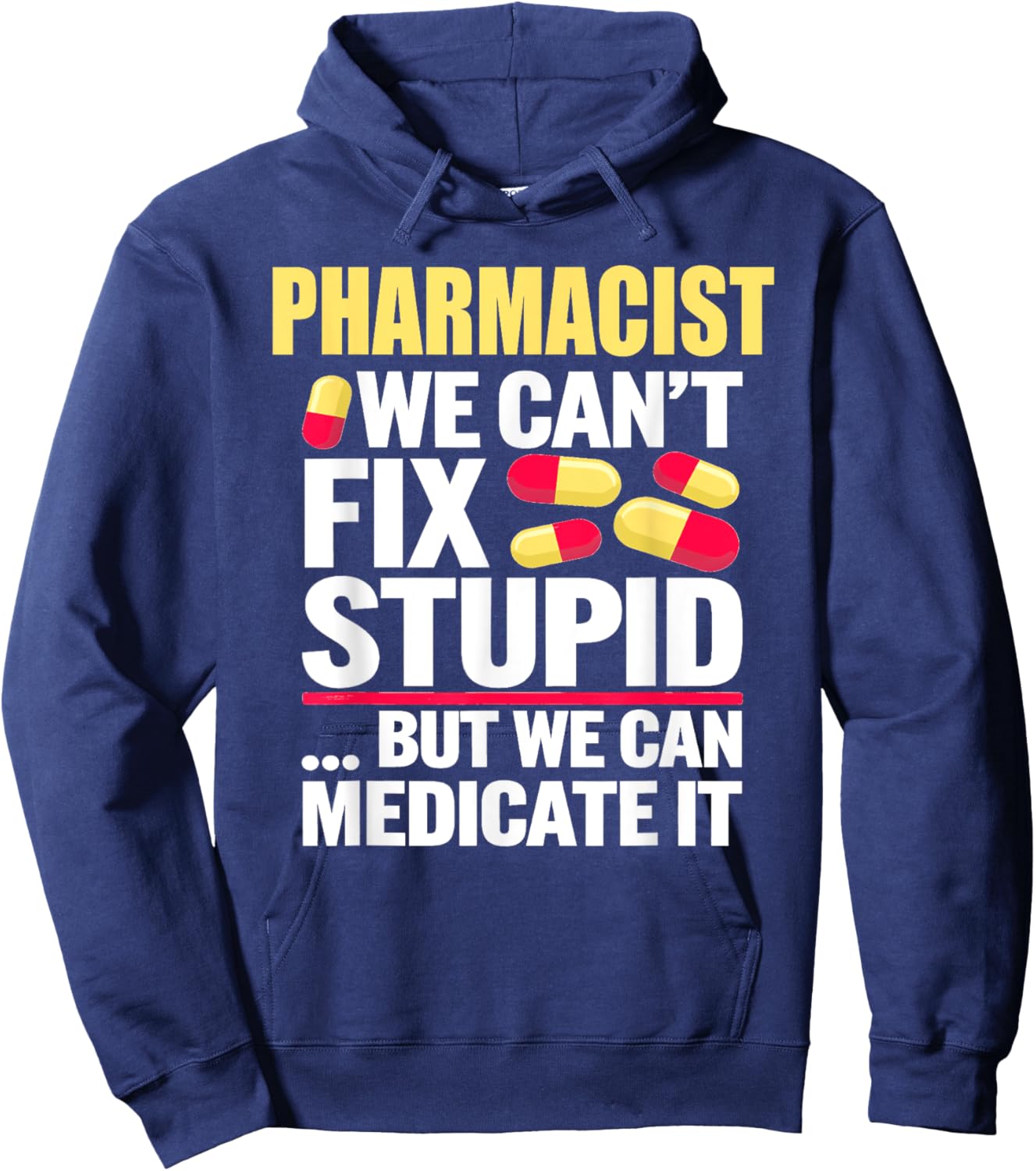 Pharmacy Tech Pharmacist School Gift | & Graphic Hoodie - Hoodie | Navy