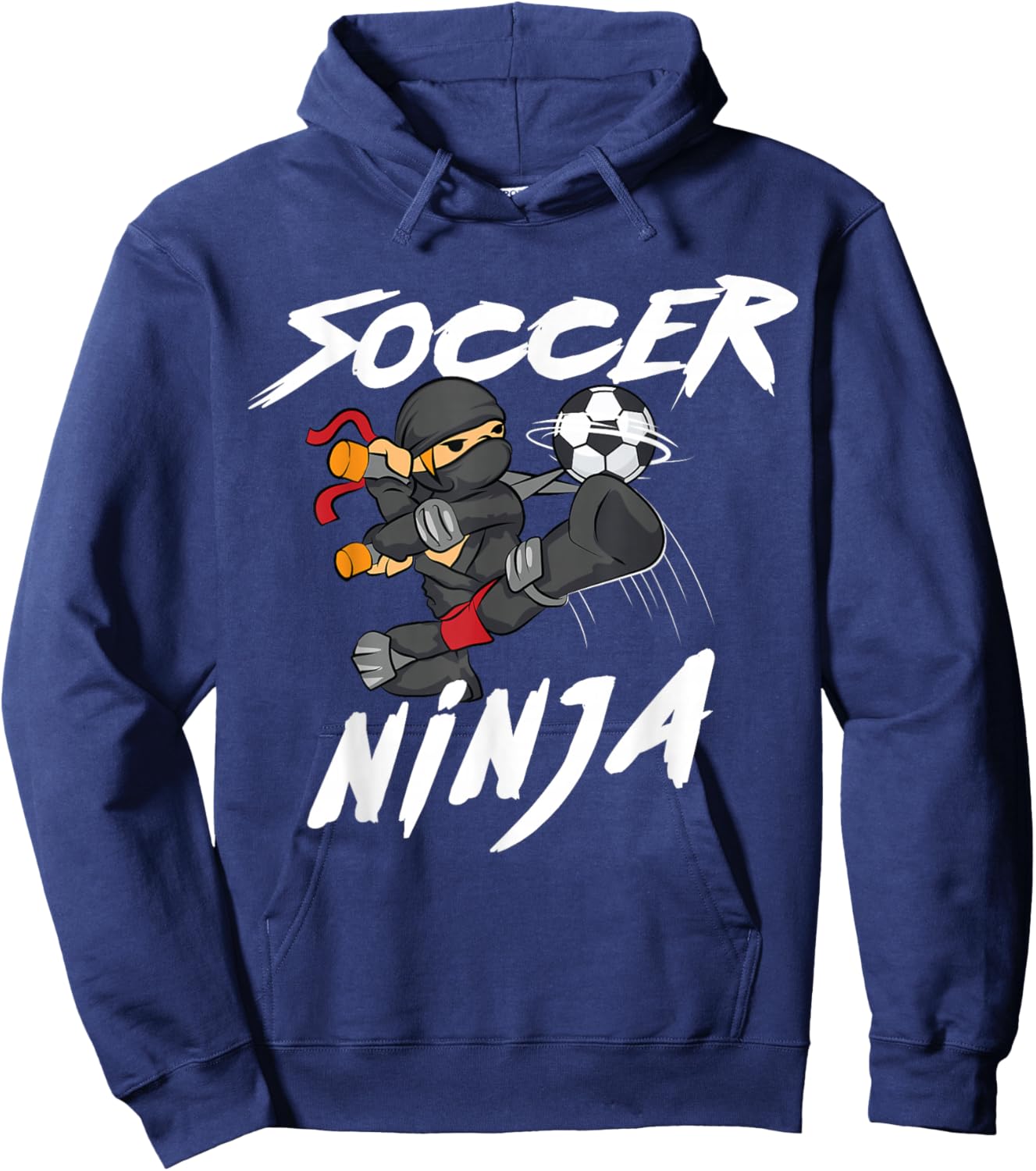 Cool Soccer Art Boys Kid Soccer Lovers Soccer Player Hoodie - Hoodie | Navy