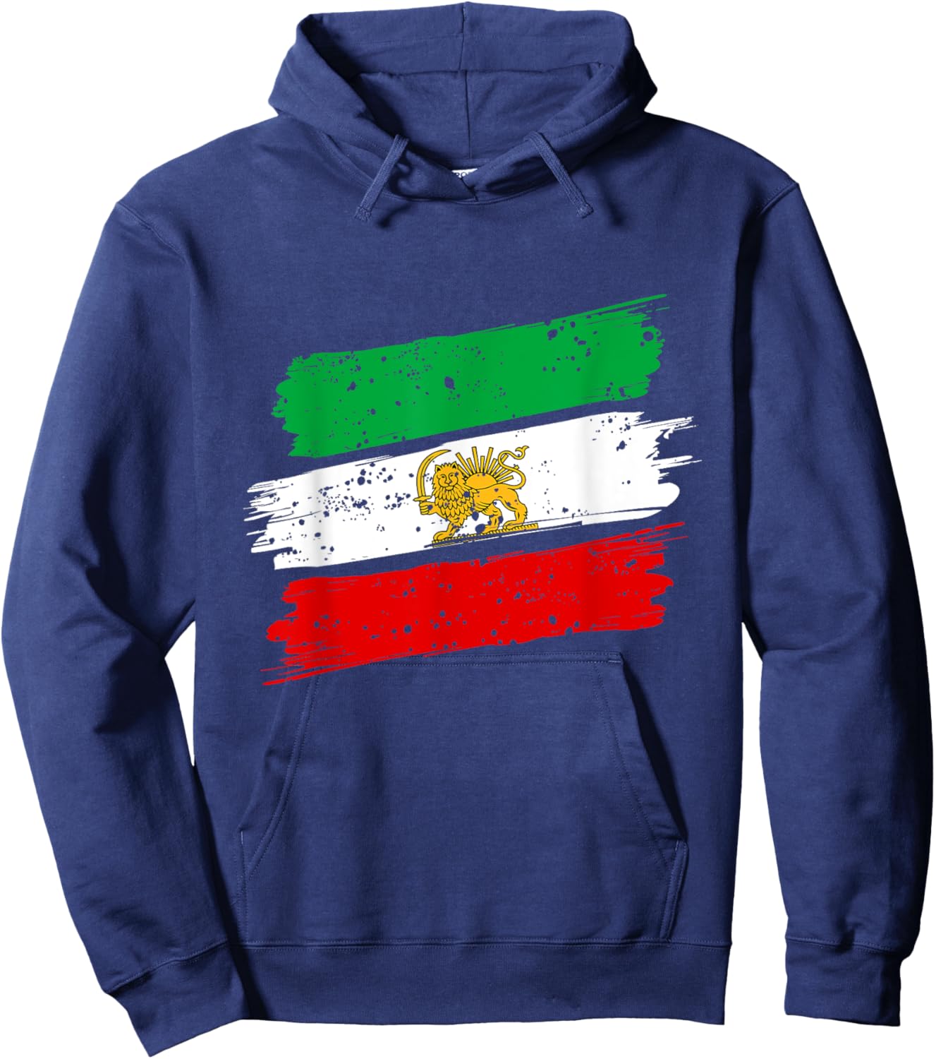 Iran,Iran Lion Sun Flag,Persian,Iran Flag. Hoodie - Hoodie | Navy