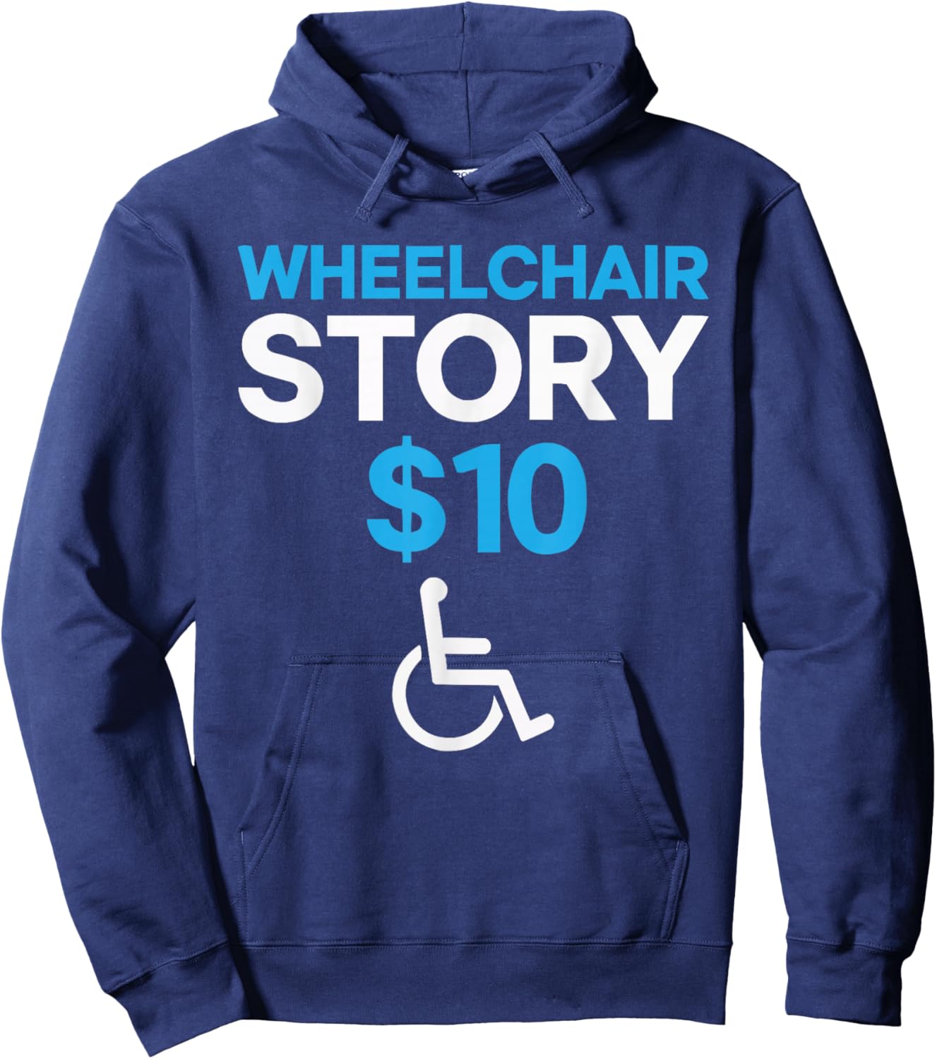 Wheelchair User Paraplegic Disabled Disability Handicap Hoodie - Hoodie | Navy