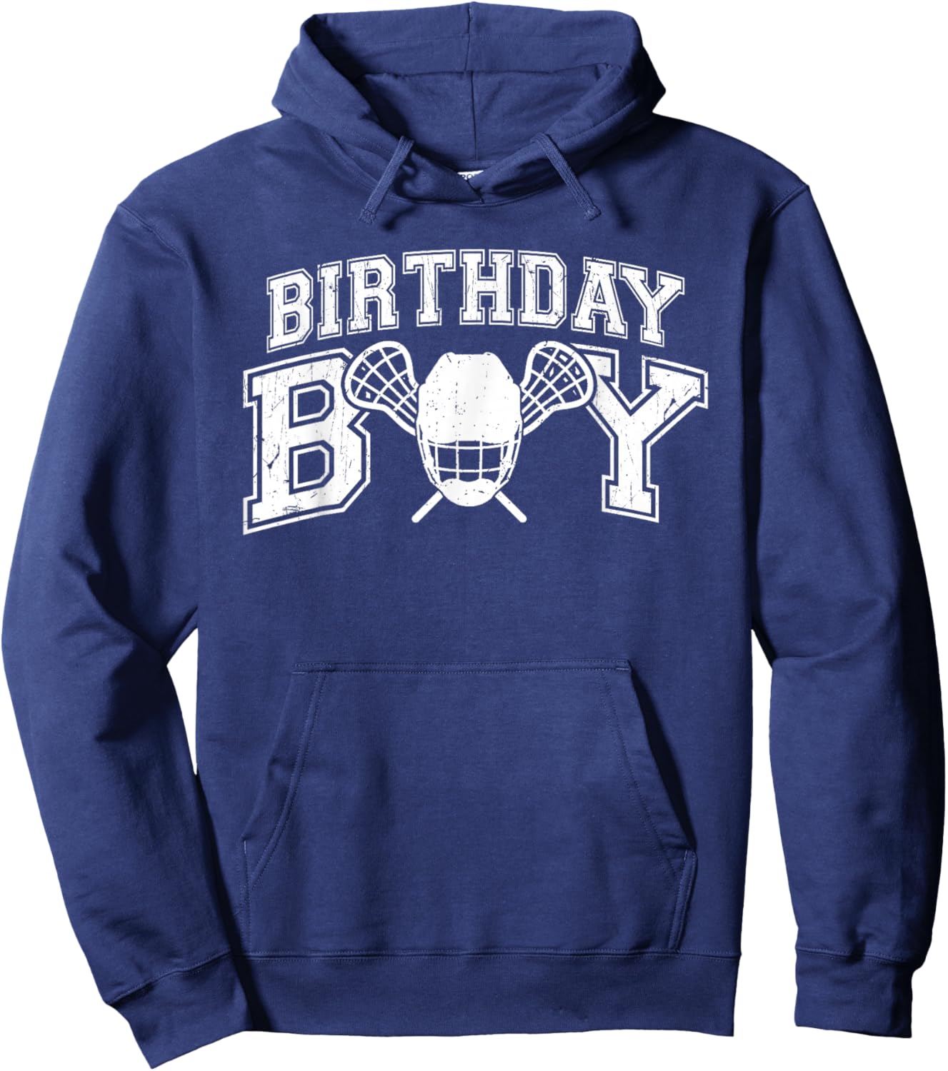 Lacrosse Boys Birthday Party Decorations Lacrosse Player Lax Hoodie - Hoodie | Navy