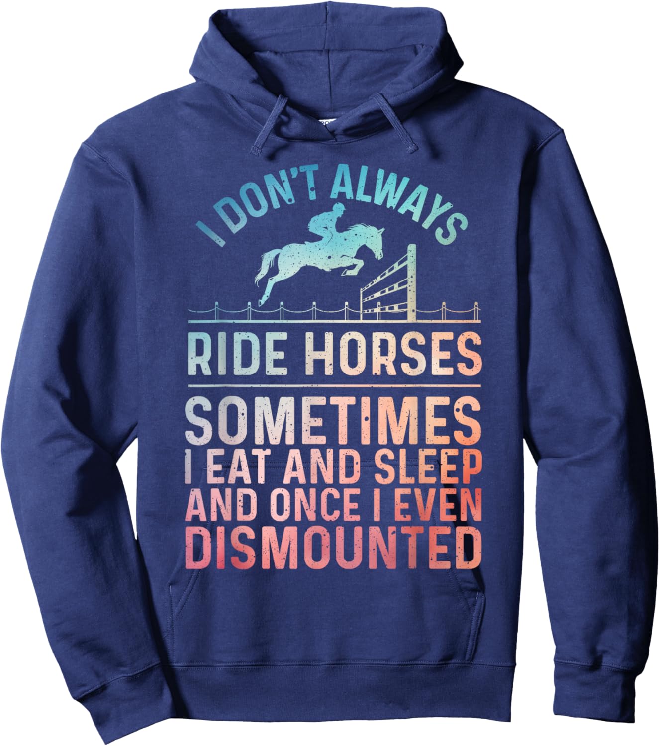 Best Horse Riding Art Women Equestrian Horse Racing Hoodie - Hoodie | Navy