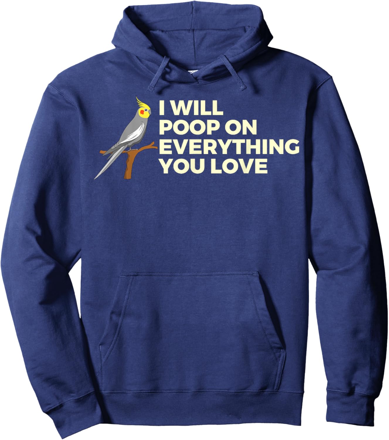 Cockatiel Art Women Cockatoo Bird Cockatiel Lover Hoodie - Hoodie | Navy