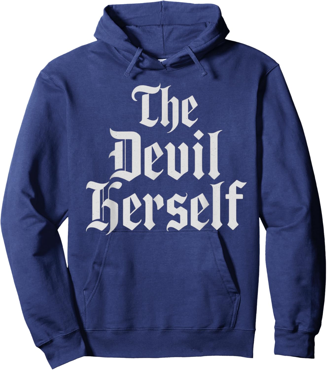 The Devil Herself Dark Feminine Occult Humor Design Hoodie - Hoodie | Navy