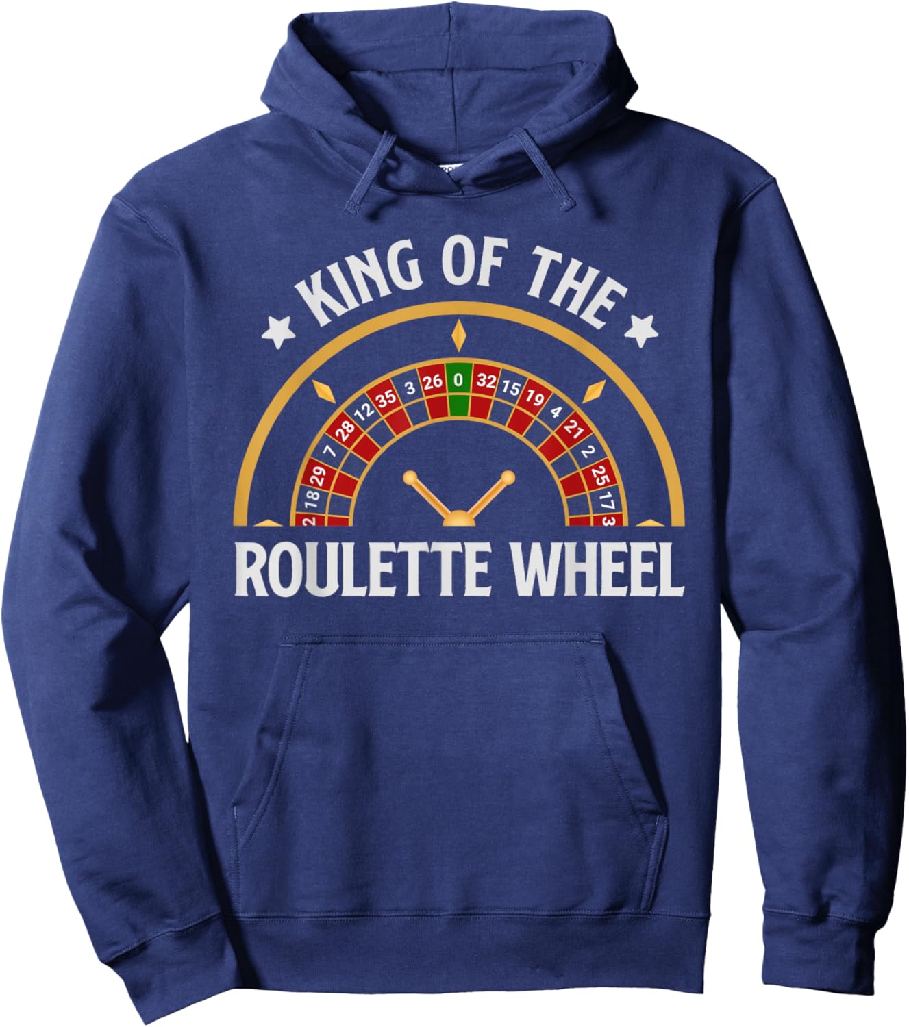 Roulette KING OF THE ROULETTE WHEEL Men Father's Day Hoodie - Hoodie | Navy
