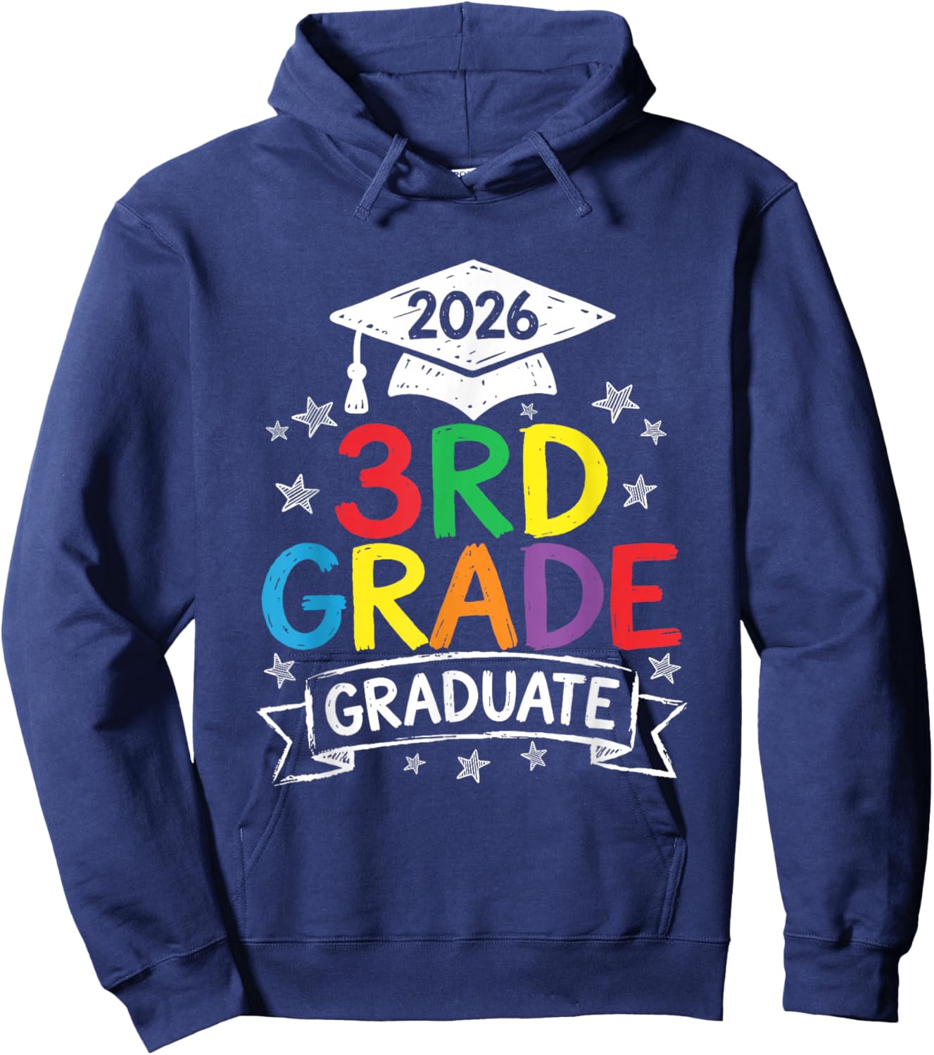 3rd Grade Graduate 2026 Graduation Last-Day of Third Grade Hoodie - Hoodie | Navy