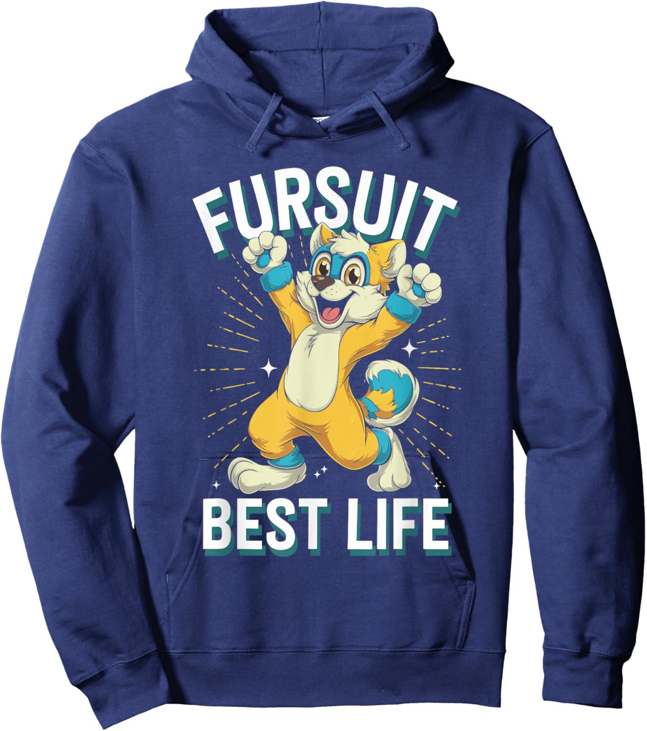 Furry Fandom Fursuit Maker Cosplay Fun Furry Convention Hoodie - Hoodie | Navy