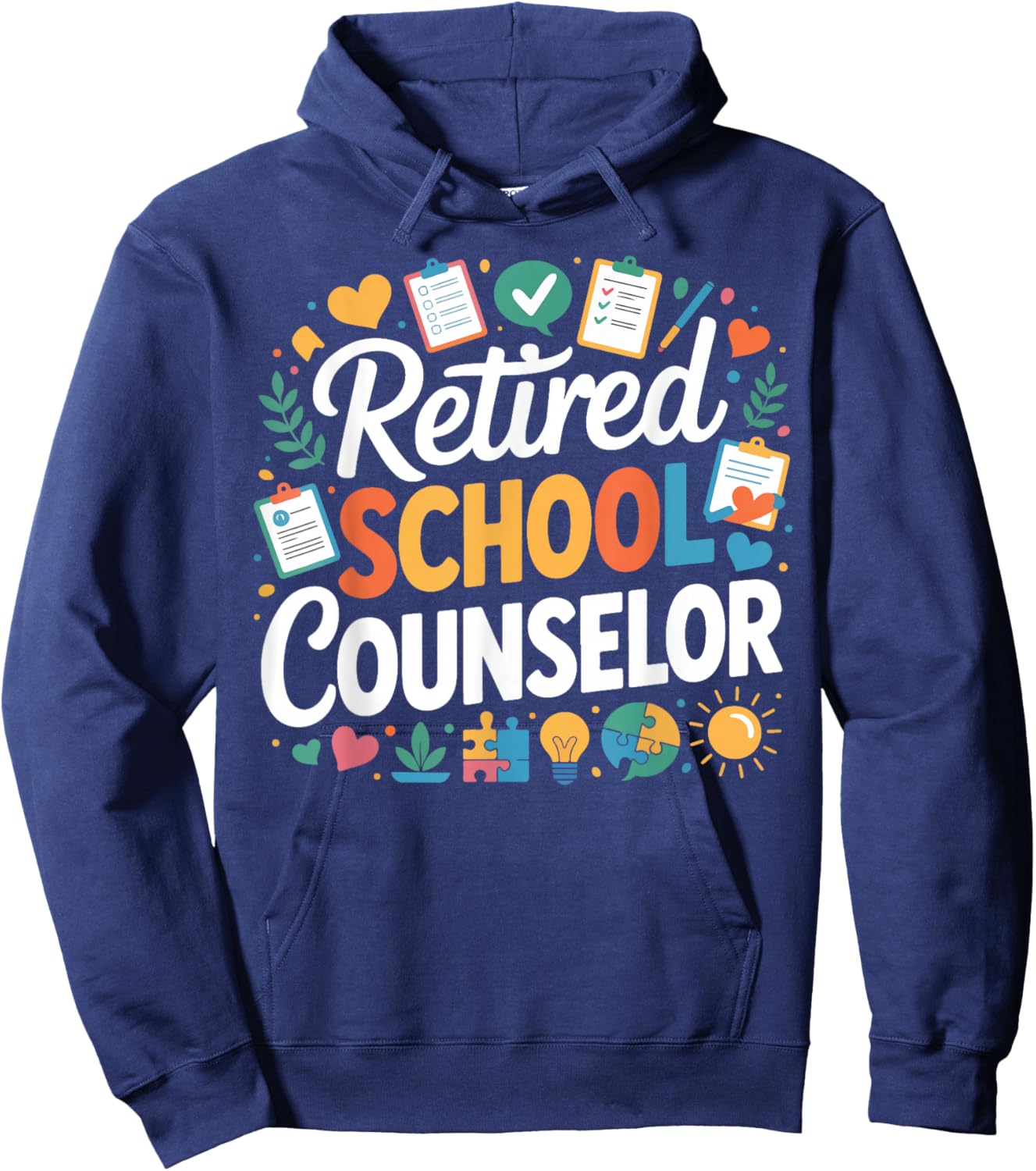 School Counselor Retired Retired School Counselor Hoodie - Hoodie | Navy