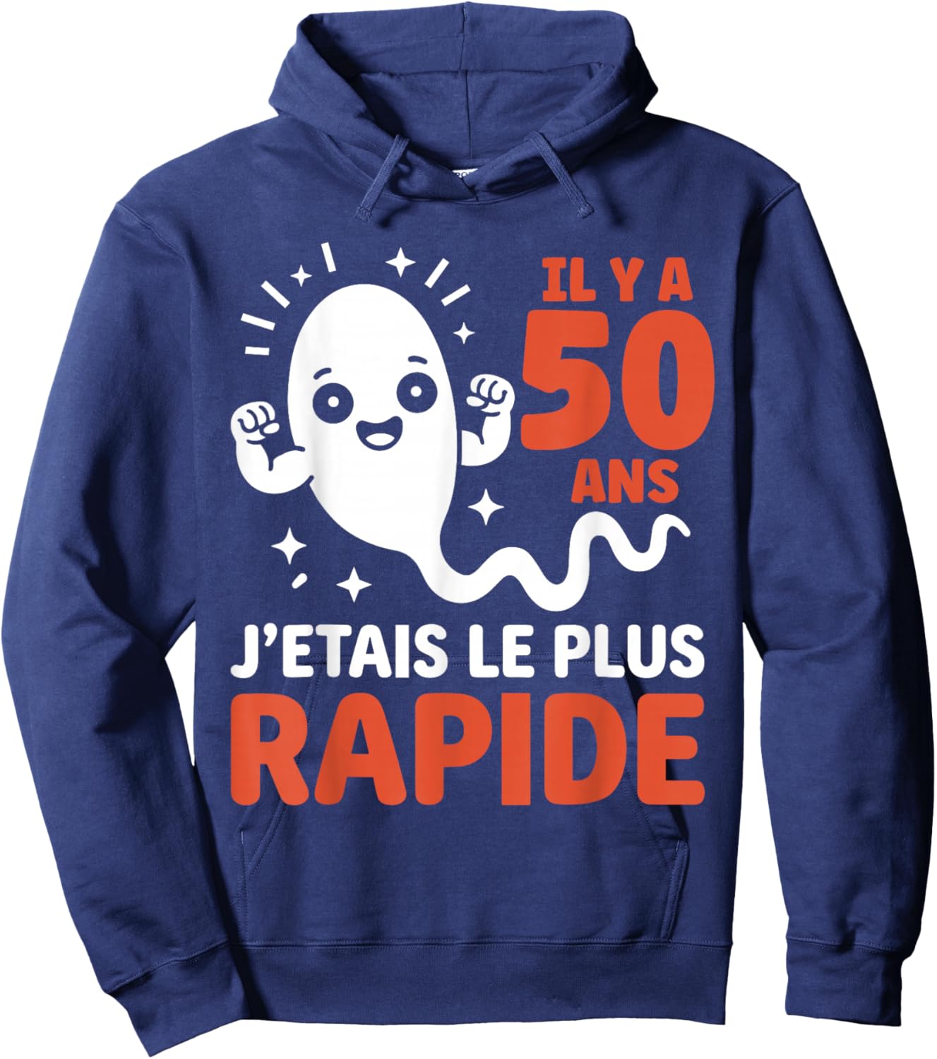 Graine Le Plus Rapide Humour Blague Anniversaire 50 Ans Hoodie - Hoodie | Navy