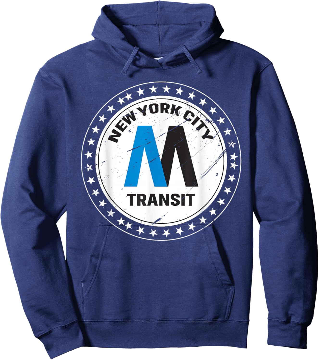 NYC Metro Speed Transit Sleek Train Enthusiast Hoodie - Hoodie | Navy