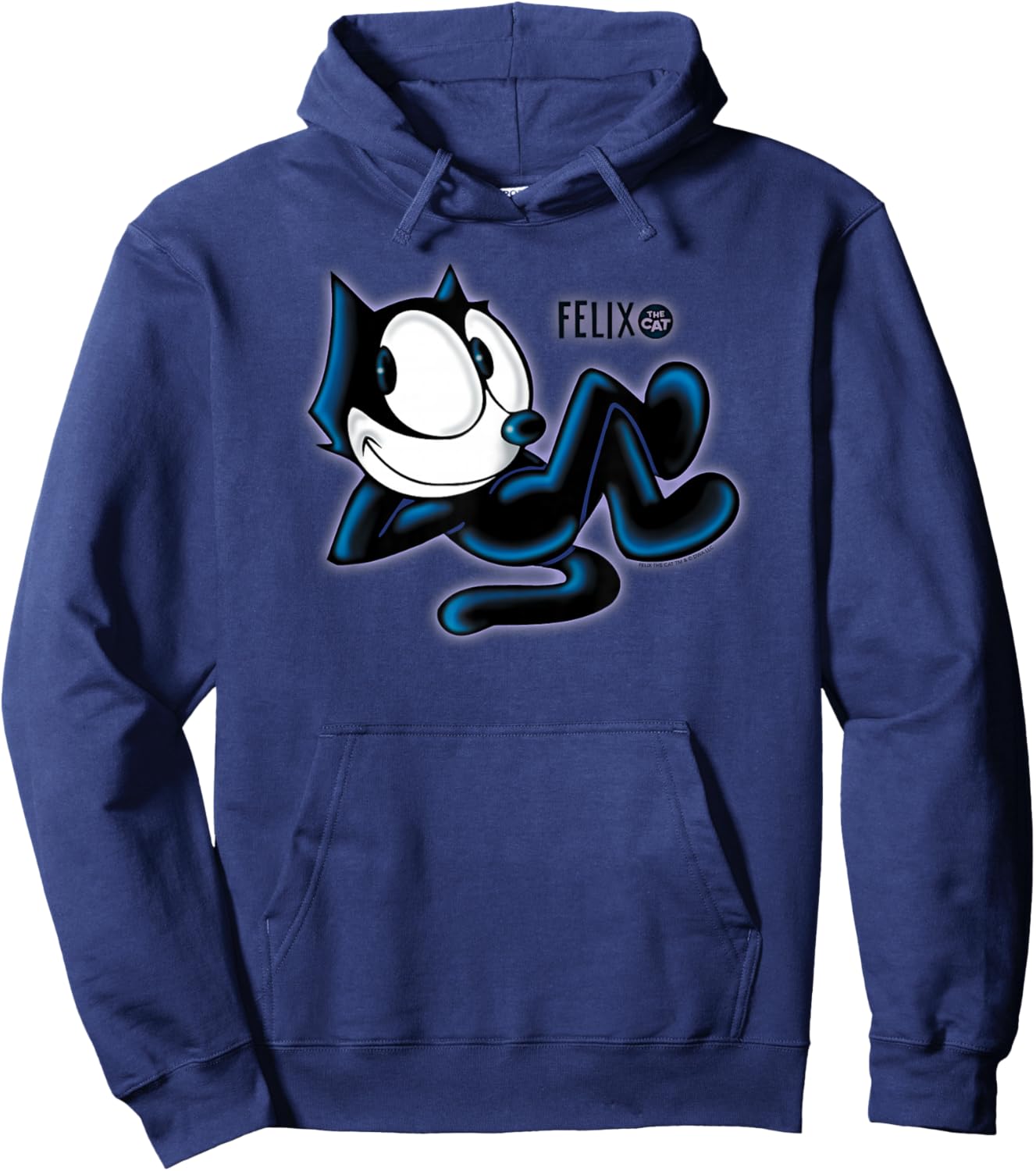 Felix The Cat Airbrush Hoodie - Hoodie | Navy