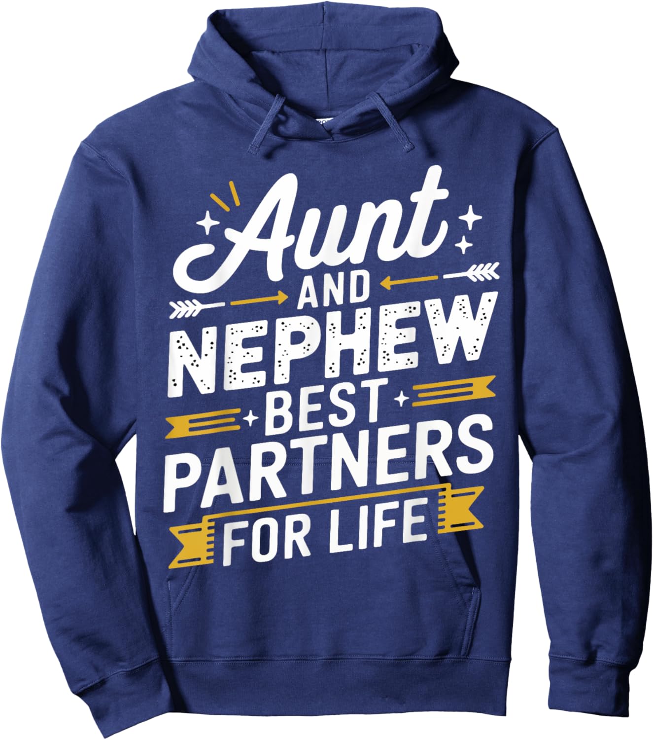 Aunt and Nephew Best Partners Matching Aunt and Nephew Hoodie - Hoodie | Navy