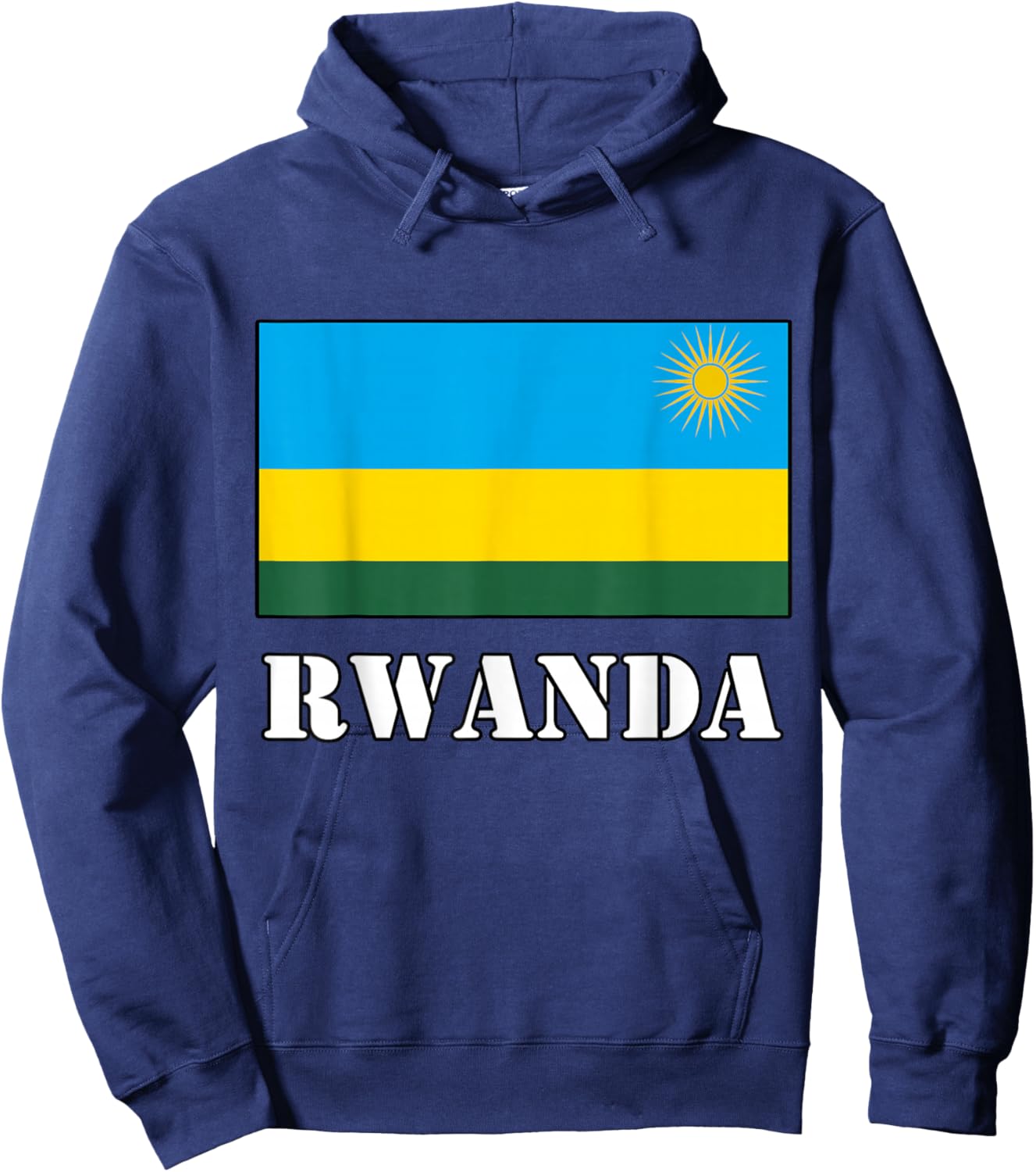 Rwanda Rwandan Roots Rwandan Pride Heritage Rwandan Flag Hoodie - Hoodie | Navy