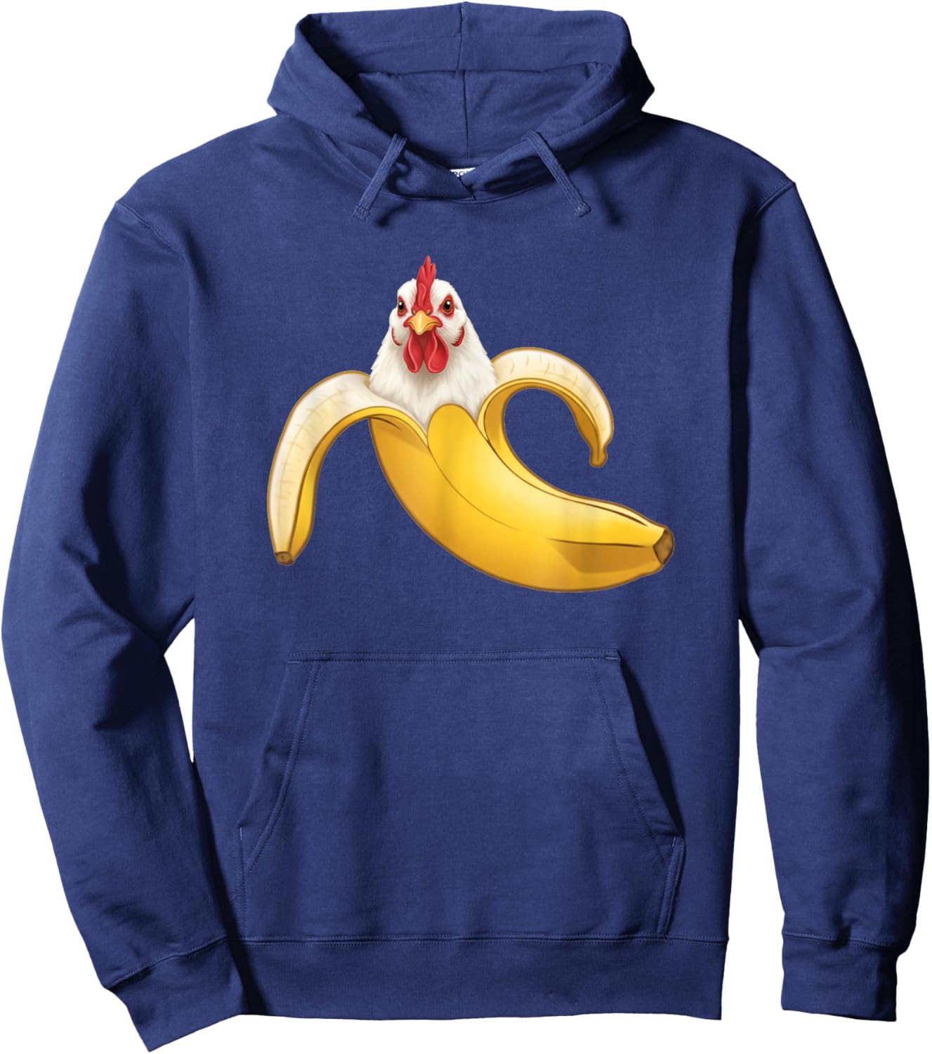 Funny Chicken Lovers Banana Boys Girls Kids Hoodie - Hoodie | Navy